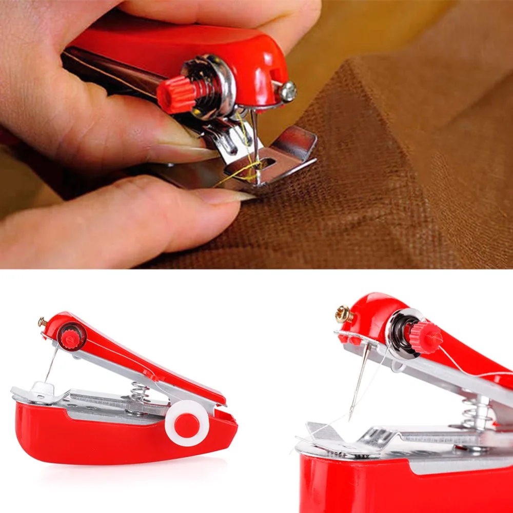 

New Hot Sale Convenient Sewing Machines Needlework Cordless Mini Hand-Held Clothes Sewing Machines #255615
