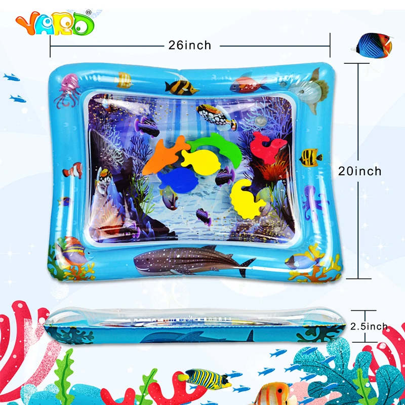 Baby Inflatable Toys Water Patted Pad Summer Dual Use Toys Prostrate Water Cushion Patted Pad Marine Organism Knowledge Toy Baby Inflatable Toys Water Patted Pad Summer Dual Use Toys Prostrate Water Cushion Patted Pad Marine Organism Knowledge Toy