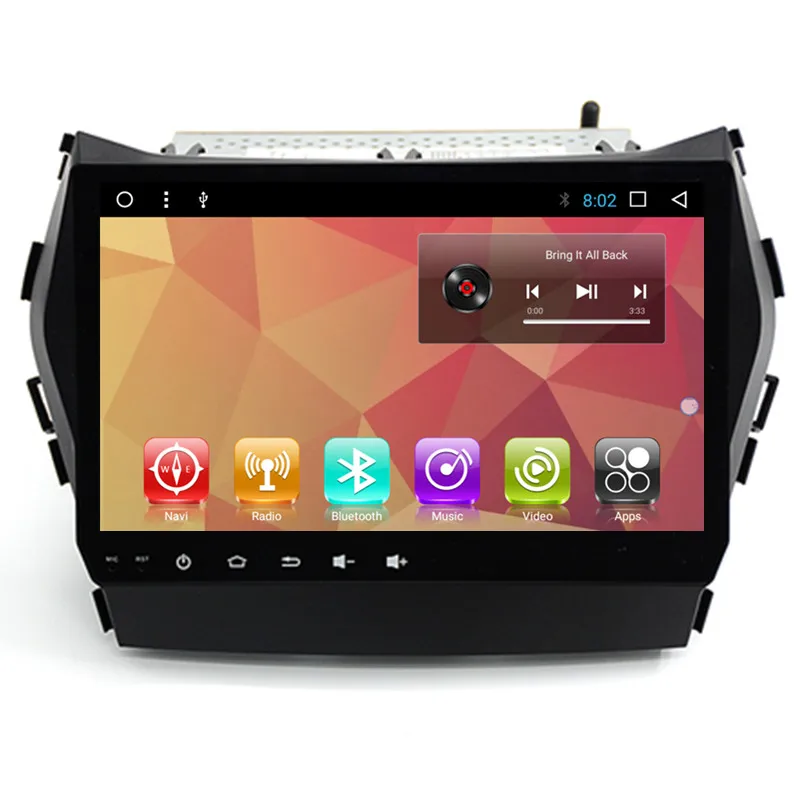 9 &quotAndroid автомобильный мультимедийный Стерео GPS Навигация DVD для Hyundai Santa Fe IX45 2013 2014