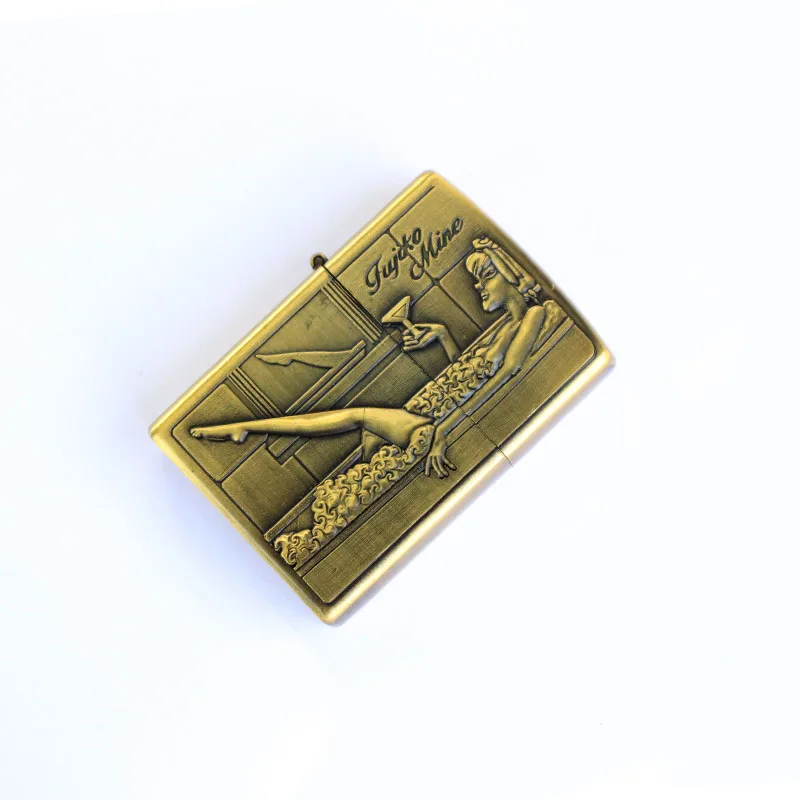 

New style Portable oil lighter Cheaper Emboss Celebrity photograph Kerosene lighters