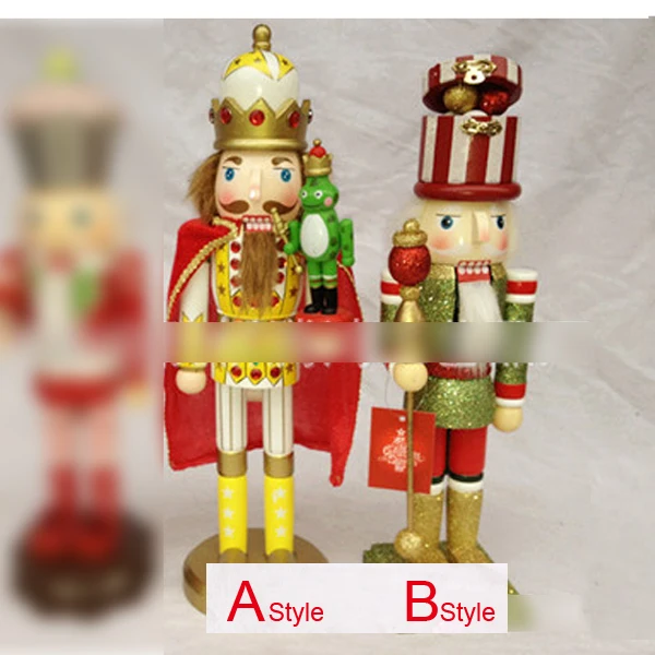 

HT068 Action & Toy 38CM Frog Prince Nutcracker, Unique soldiers walnut Christmas birthday Valentine's Day gift
