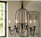 American Country Simple Candle Foyer Pendant Light Loft Style Dining Room Decoration Light Cafe Light AC90-265V Free Shipping