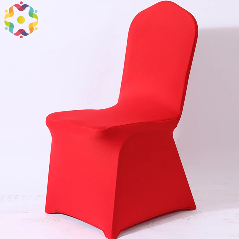 Good White Stretch Universal Polyester Spandex Chaircover Cheap Wedding Chair Covers for Weddings Banquet Restaurant Seat