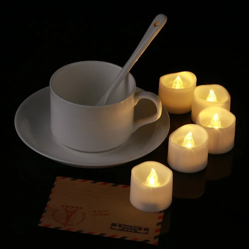 

1pcs Flameless Candles Pillar LED Candle Lamp Yellow Flicker Wave Shape LED Candles For Party Christmas Decoration