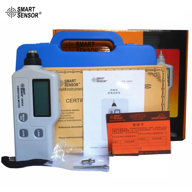 

Digital Vibration Meter Handheld Smart Sensor AR63A