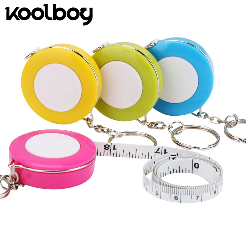 

Mini Retractable Tape Measure Keychain Ruler 1.5M/60in Weight Medical Body Measurement Soft Cloth Sewing Craft Measuring Tape