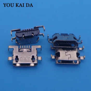 

50pcs/lot For Alcatel OT7040 OT 7040 micro usb charge charging connector plug dock socket port