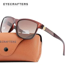 Мужские поляризованные солнцезащитные очки eyecrafter с градиентными линзами UV400 для вождения, мужские солнцезащитные очки для безопасности, роскошные брендовые дизайнерские солнцезащитные очки