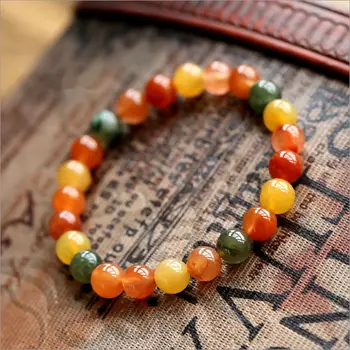 

FREE SHIPPING Genuine Natural Colorful Morganite Beads Bracelet AAAA 8mm