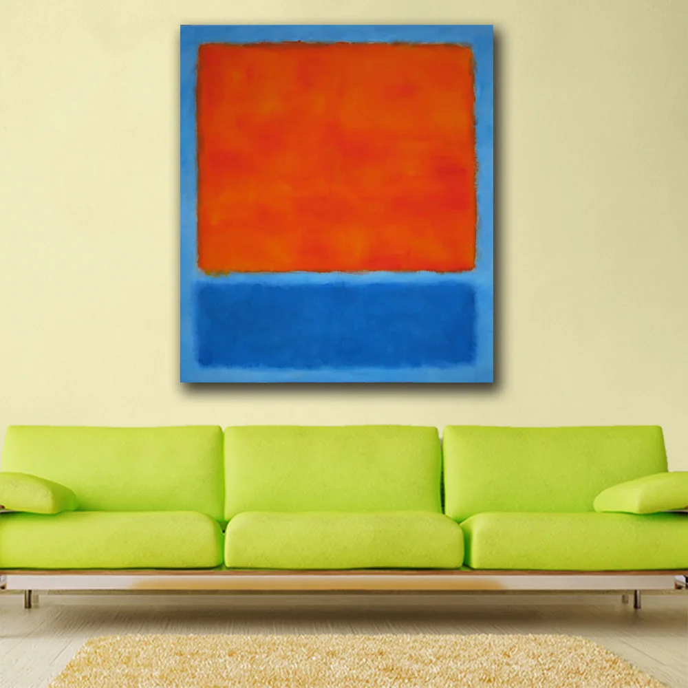 

Mark Rothko Abstract American Style handmade Frameless Unframed Oil Painting on Canvas Waterproof airbrush square design art