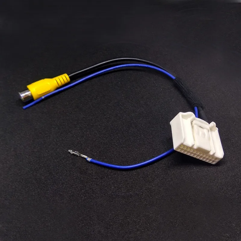 

24Pin Original Video Input Switch Reverse Parking RCA Adapter Cable For Toyota Levin New RAV4 Reiz Corolla Highlander 2013-2017