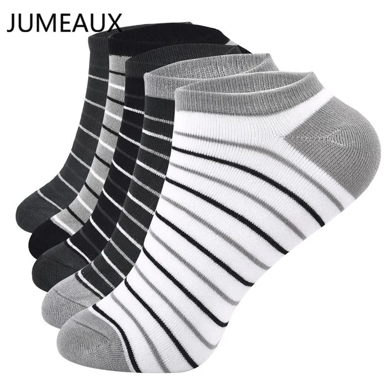 JUMEAUX تنفس الخيزران الفحم الألياف الجوارب الرجال شريط غير مرئية الكاحل الجوارب مزيل العرق القطن قصيرة الجوارب بارد Meias الجوارب