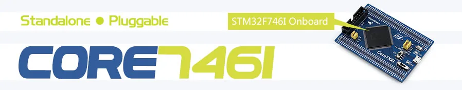 STM32 основная плата Core746I предназначена для STM32F746IGT6 с полным IO Expander JTAG/SWD интерфейс отладки на 64 М бит SDRAM