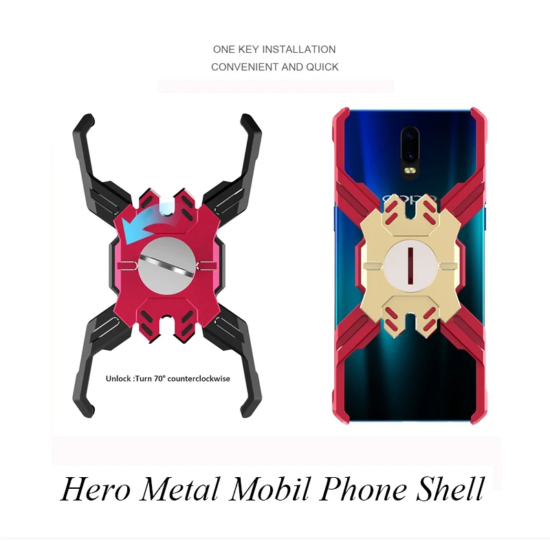 

For OPPO R17 Pro case Luxury Armor Metal Shockproof case for OPPO R17 R 17 Hero Mechanical Heavy Duty Cover for OPPO R17 Pro
