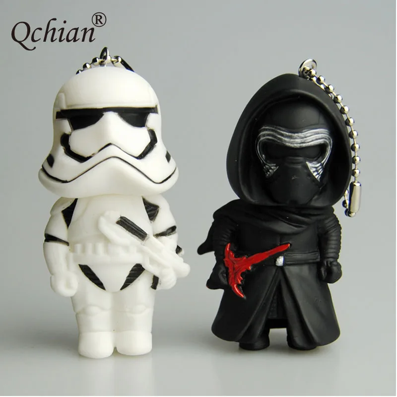 

Star Wars Cartoon Black Knight White Soldiers Version Doll Ornaments Pendant Car Backpack Decorative Keychain