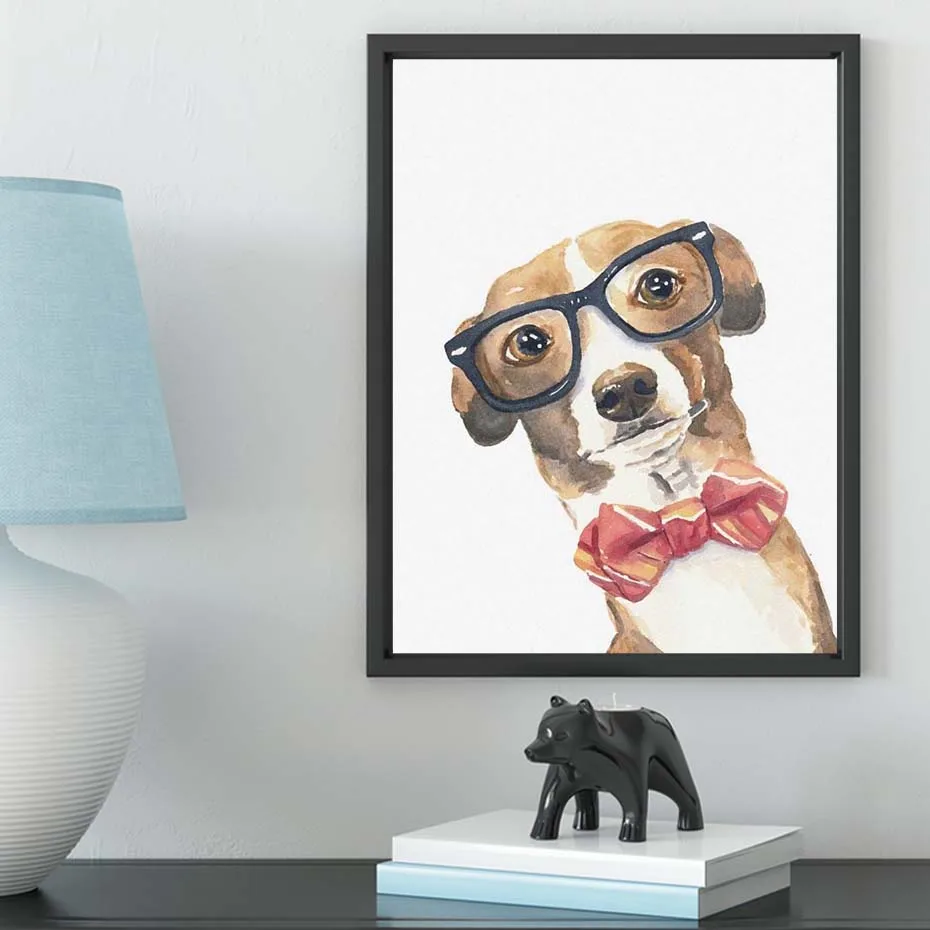 

Dog Minimalist Poster Italian Greyhound Nordic Wall Art Print Canvas Painting Wall pictures for living room Home Decor No Frame