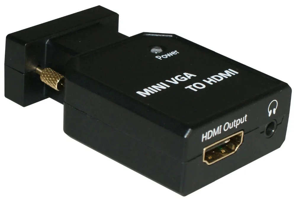 Мини конвертер VGA + аудио в HDMI|Кабели VGA| |