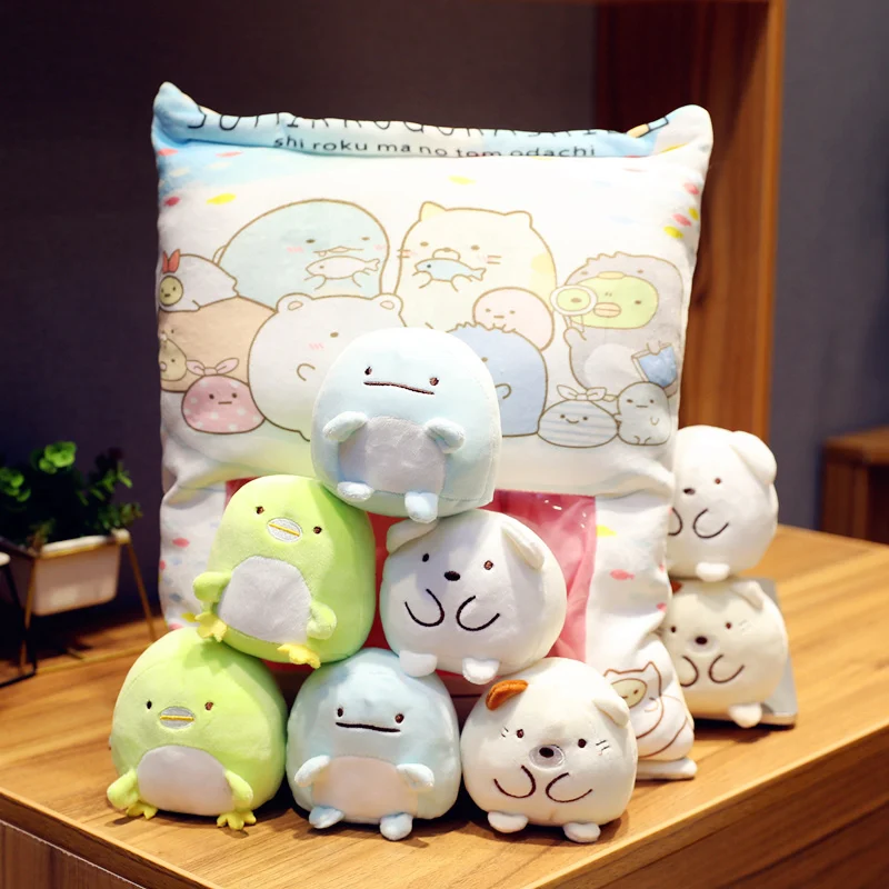 Мягкая плюшевая подушка пудинг Sumikko Gurashi 8 шт. японская анимация мягкая угол био