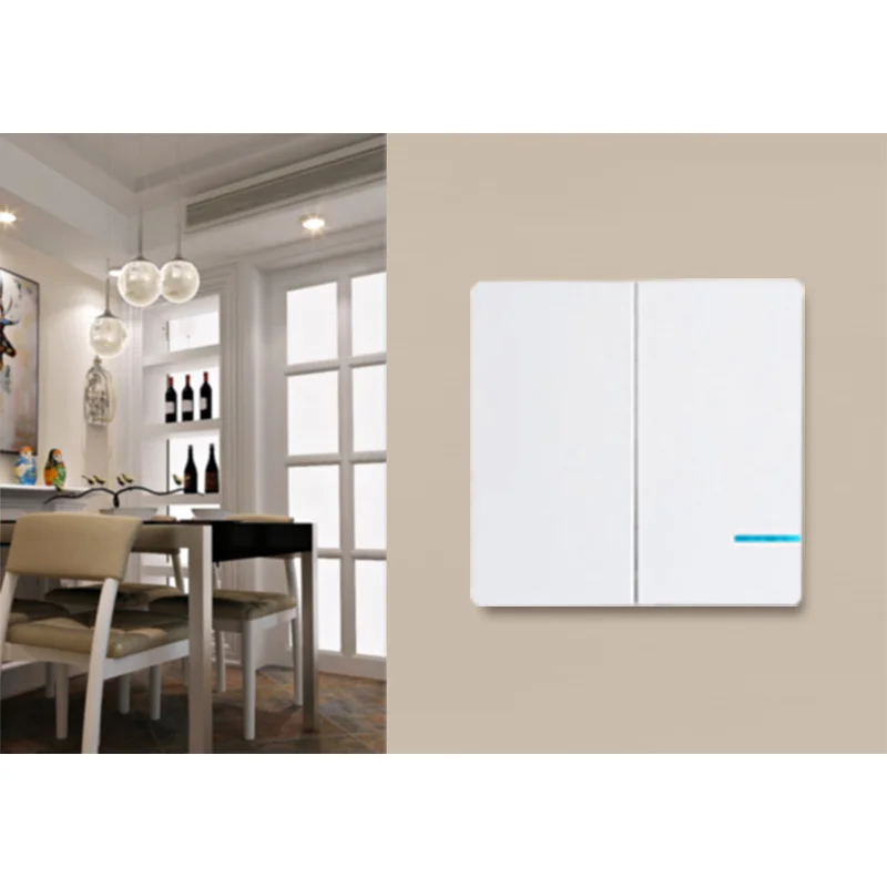 

Waterproof 1/2/3 Gang LED light Switch 110v 220V EU/UK Standard Sensor Wall lamp Switch work with Alexa google home