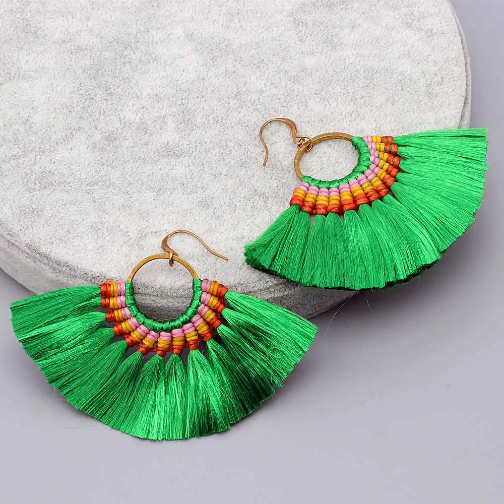 Pendientes Bohemios Para Mujer - Pack 12 Pares (Estilo Vintage Con Borlas) - Regalo Perfecto