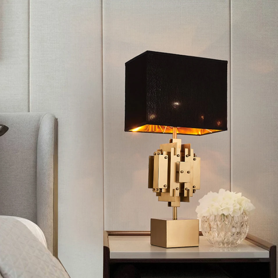 table lamp black and gold