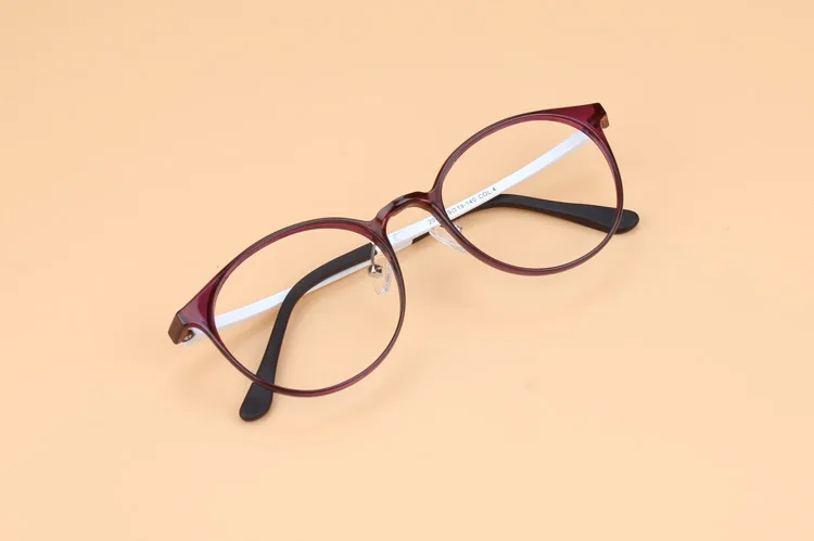 Высокое качество Корея сверхлегкие мужские ретро круглые Ultem вольфрамовые очки женские модные пластиковые стальные оптические очки оправа