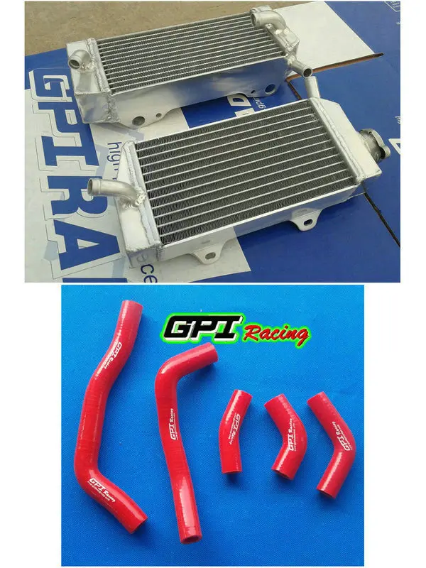 Алюминиевый радиатор + шланг для Honda CRF450R CRF 450R CRF450 02 03 04 2002 2003 2004 RH &amp LH GPI high-per |