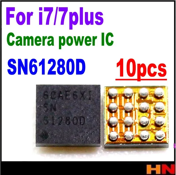 Блок питания для камеры iPhone 7 7plus 10 шт./лот U2301 SN61280D SN 61280D чип ic 16 контактов |