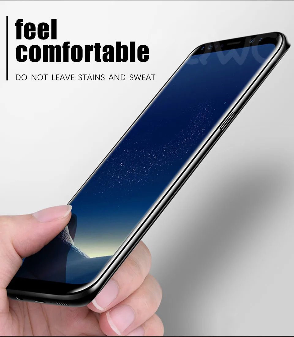 3D Curved Full Cover Glass For Samsung S8 S9 S7 Plus Protector Film For Note 8 S8 S7 Edge Screen Protector Protective Film 3