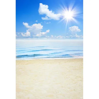 

Thin Vinyl seaside beach backdrop for photo studio outdoor background backdrops F-2637