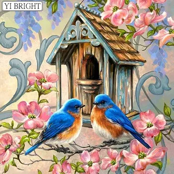 Diamond Embroidery Birds DIY Mosaic Painting Diamond Painting Animals Cross Stitch 3D Full Drill Decoration Home LK1