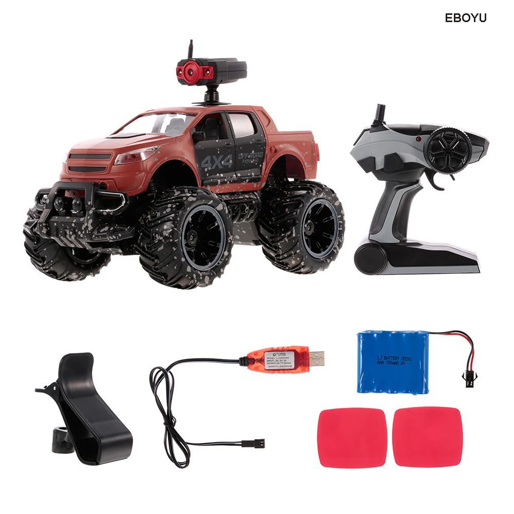 EBOYU Crazon 18MUD01 Радиоуправляемая машина 1/14 2,4G 2CH 2WD высокая скорость 15 км/ч внедорожник с 0.3MP Wifi FPV камерой RC Monster Truck RTR