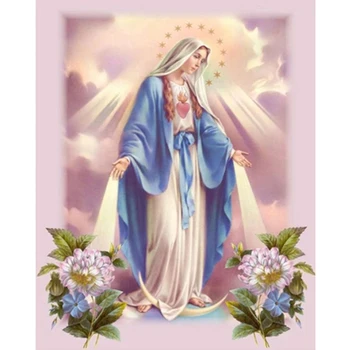 

5D diamond painting Christian Religious Diamond Embroidery Virgin Mary Full Drill Rhinestone Mosaic diamond draw Religious Gifts