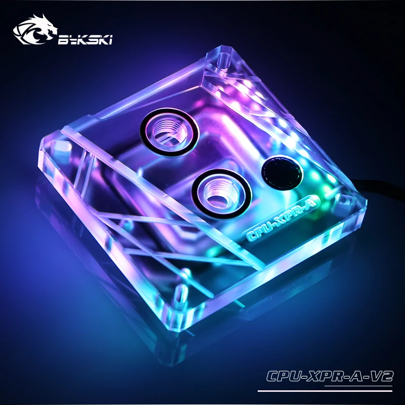 Водяной блок для ЦП Bykski INTEL LGA 115X 2011 X299 блоки RGB AURA SYNC матовая крышка + медная нижняя