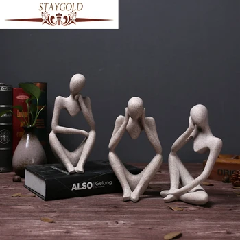 

STAYGOLD Zakka Creative Sandstone Resin Crafts Home Decoration Accessories Statues For Decoration Resin Gifts Wedding Decoration