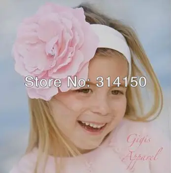 

Baby girl hairband fashion big flower + elastic band design children cute popular hair accessories 1pcs