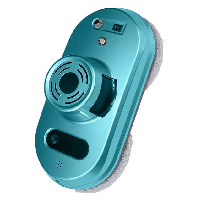 PhoReal FR-S60 Window Cleaning Robot High Suction Electric Window Cleaner Robot Anti-falling Remote Control Robot Vacuum Cleaner Blue