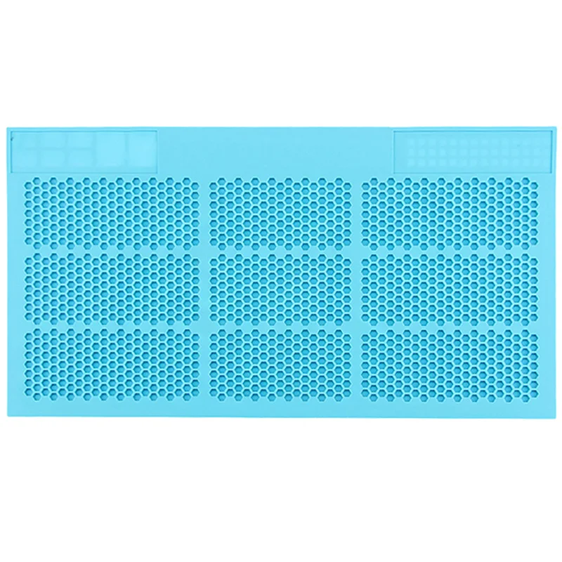 38x21cm Environmental silicone Screw Mat Section Heat Insulation Silicone Pad BGA Soldering Repair Station Maintenance Platform 38x21cm Environmental silicone Screw Mat Section Heat Insulation Silicone Pad BGA Soldering Repair Station Maintenance Platform