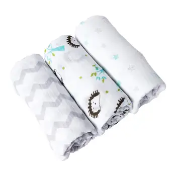 

100% soft cotton new born baby swaddle blanket