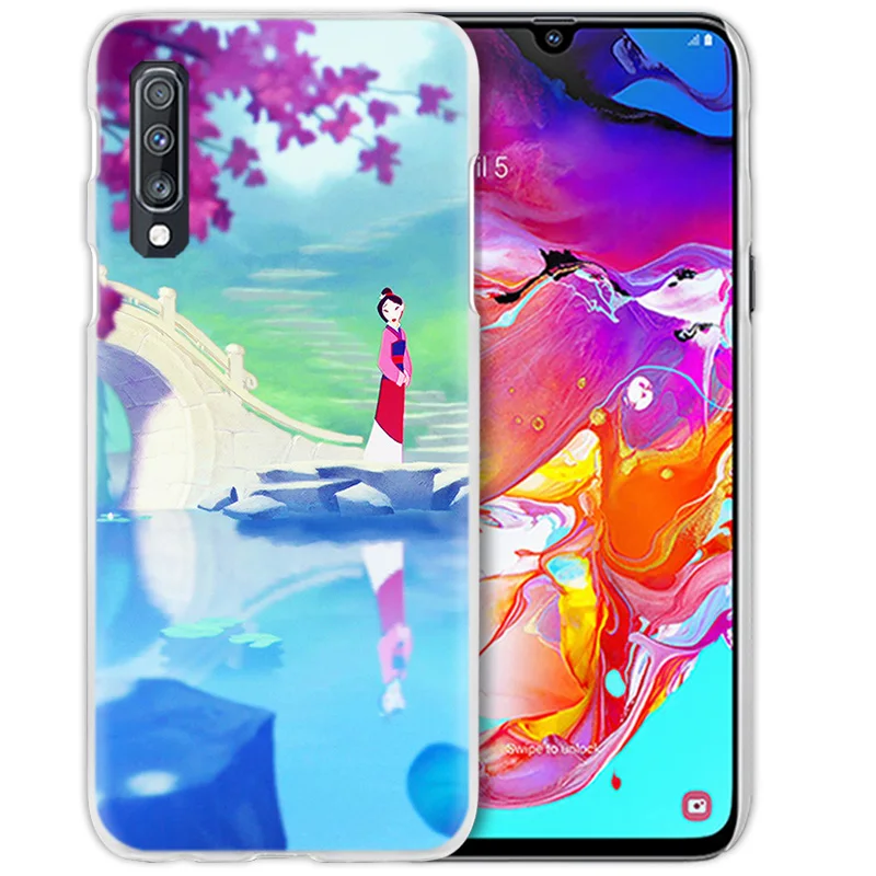 Мулан аниме чехол для samsung Galaxy A50 A70 A20e A60 A40 A30 A20 A10 A8 A6 плюс A9 A7 чистой твёрдой ПВХ-Капа чехол для телефона чехол