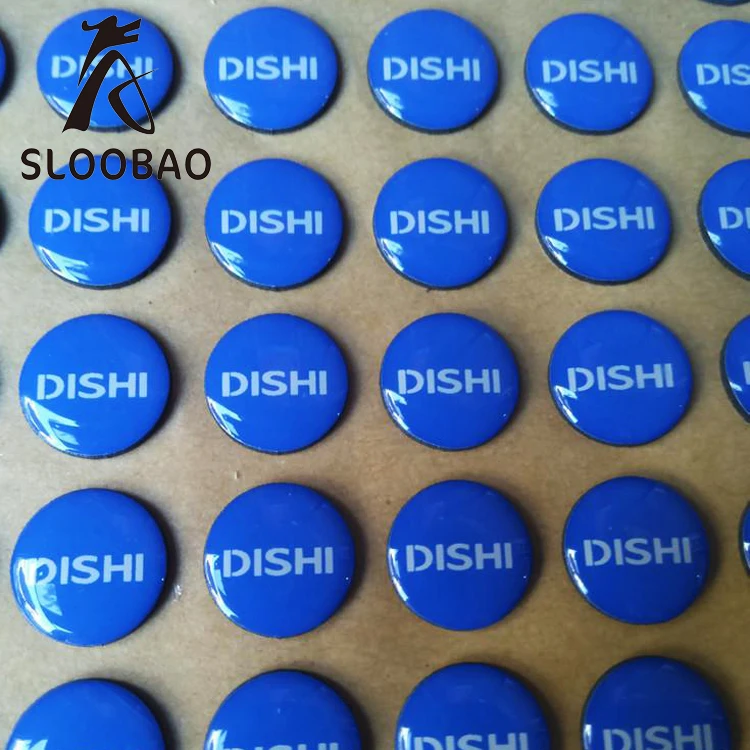 Free shipping 1000pcs Customized Custom printing fashion epoxy sticker