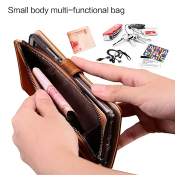 

Wangcangli Leather phone case full coverage mobile phone case for oneplus 6 handmade zipper phone case for oneplus 3t 5 5t 6