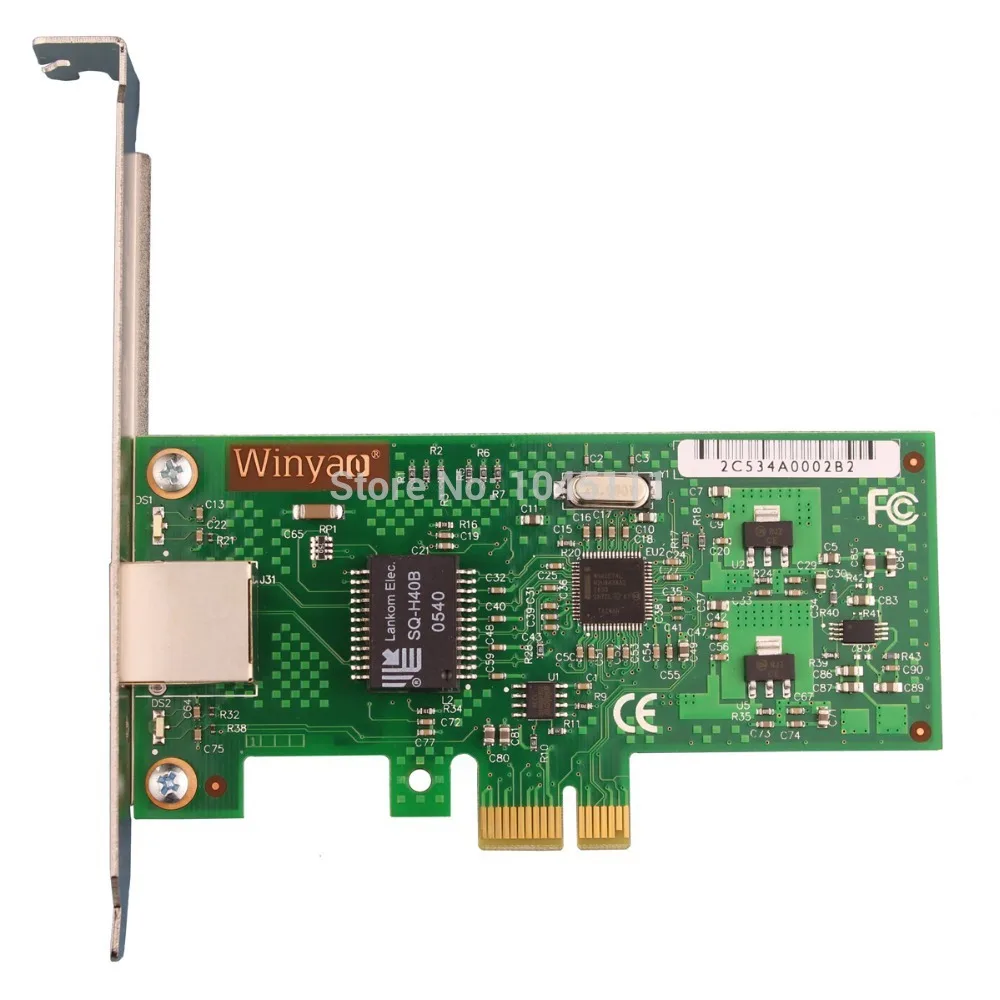 Чипсет Winyao WY574T Intel82574L PCI E X1 гигабитный сетевой адаптер Ethernet для сервера