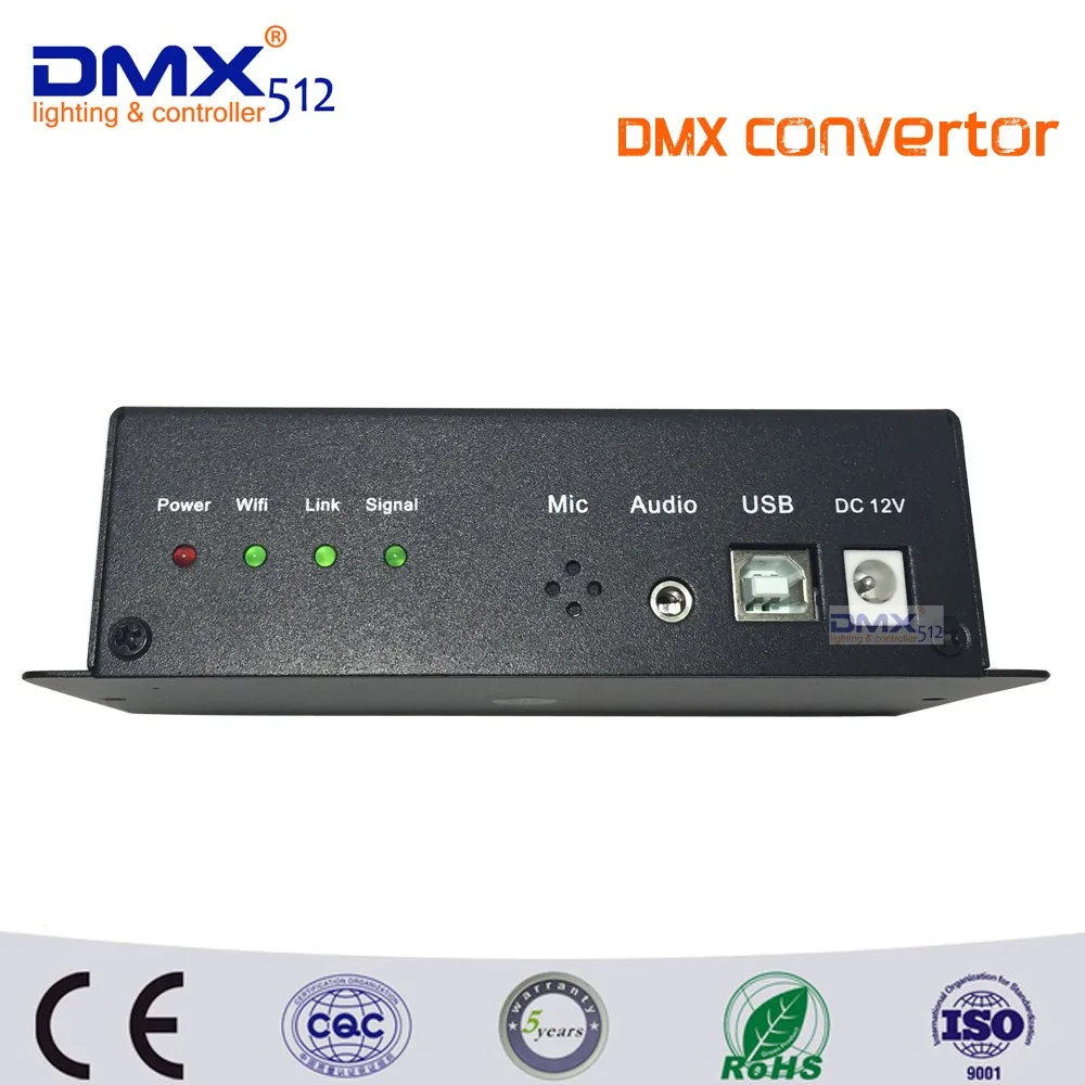Новая система горячая Распродажа WiFi Led DMX Контроллер конвертер на Android или IOS система Wifi многоточечный DMX контроллер WiFi