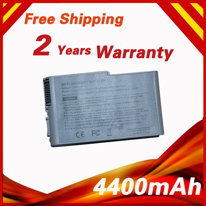 4400mAh 11,1 V Аккумулятор для ноутбука Dell Latitude D500 D505 D510 D520 D530 D600 D610 M20 C1295 C2603 J2178 M9014 U1544 W1605 Y1338 YD165