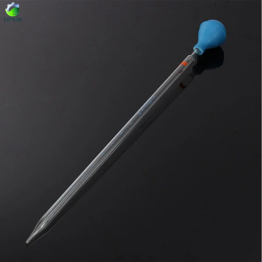 Lab Pipettes 2ml 10PCS Glass Graduated Droppers Pipettes, Pipeting 2ml