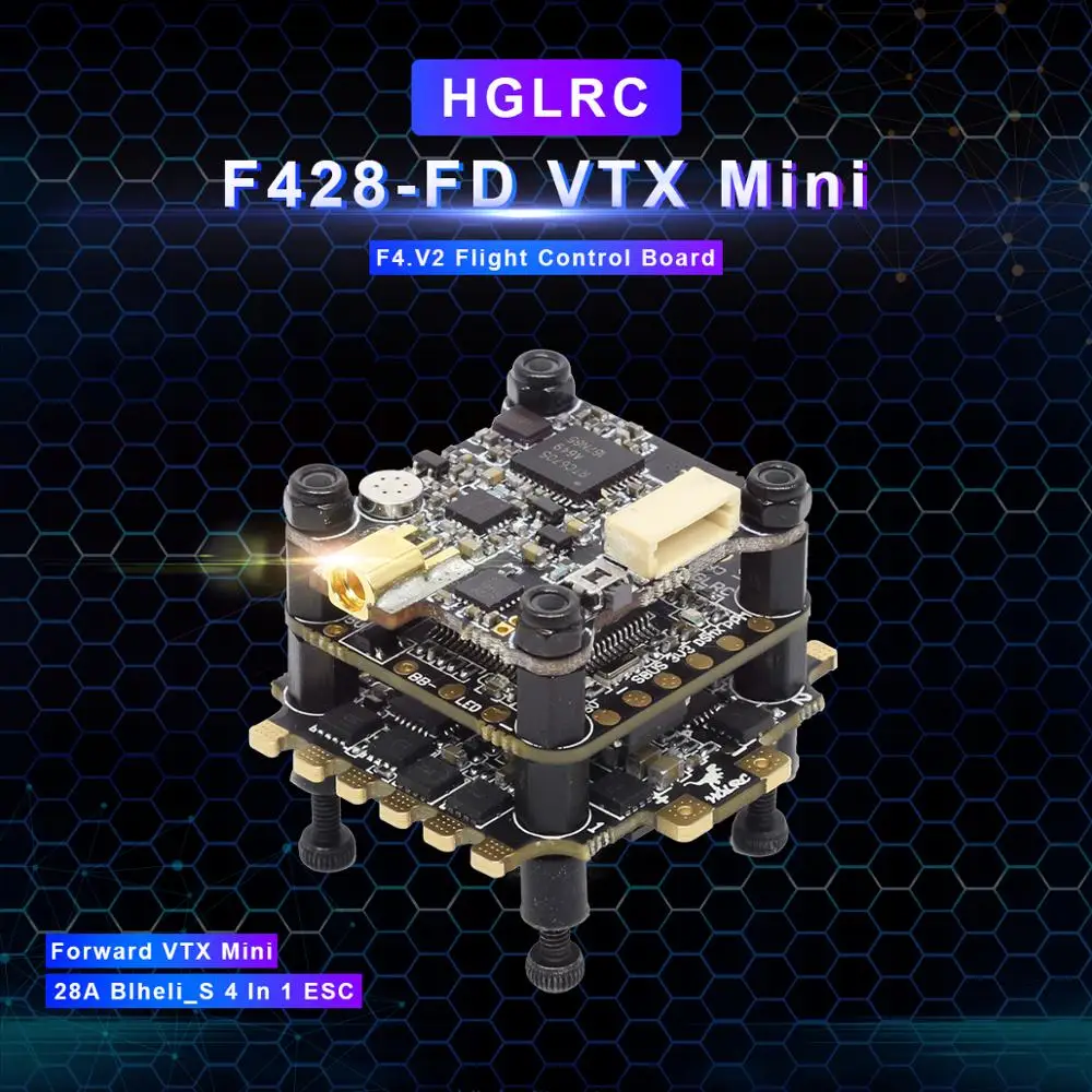 

Original HGLRC XJB F428 Forward VTX Mini 20x20 BlHeli_S 350mW 2-4S 28A