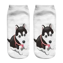 Забавные женские носки, весенние теплые носки унисекс в стиле Харадзюку с объемным рисунком собаки для девочек, высококачественный носок, хлопковые носки с милыми собачками и мопсами@ 50
