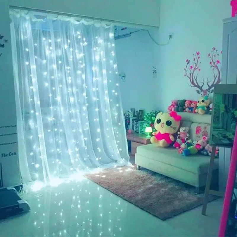 fiber optic curtain light
