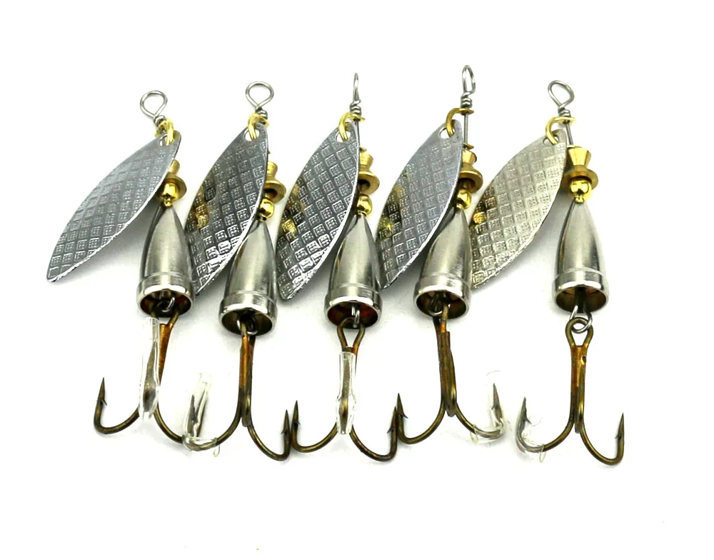 5 pcs 5.9g Spinnerbait Fishing Lure Metal Sequin Spinner lures